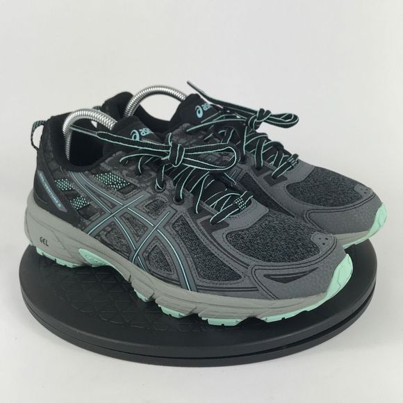 Asics Gel-Venture 6 Gray/Blue Athletic Running Shoes 1012A504 Women’s Size 10 - Picture 3 of 12